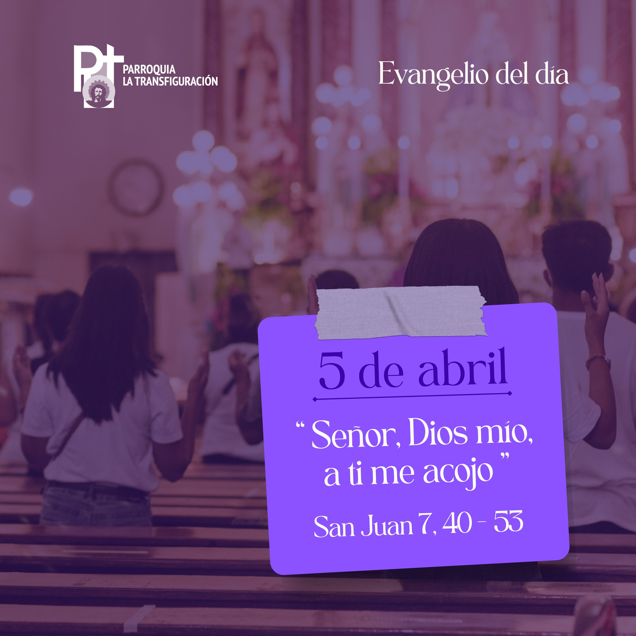 Parroquia - Evangelio del día Lectura del santo evangelio según san ...