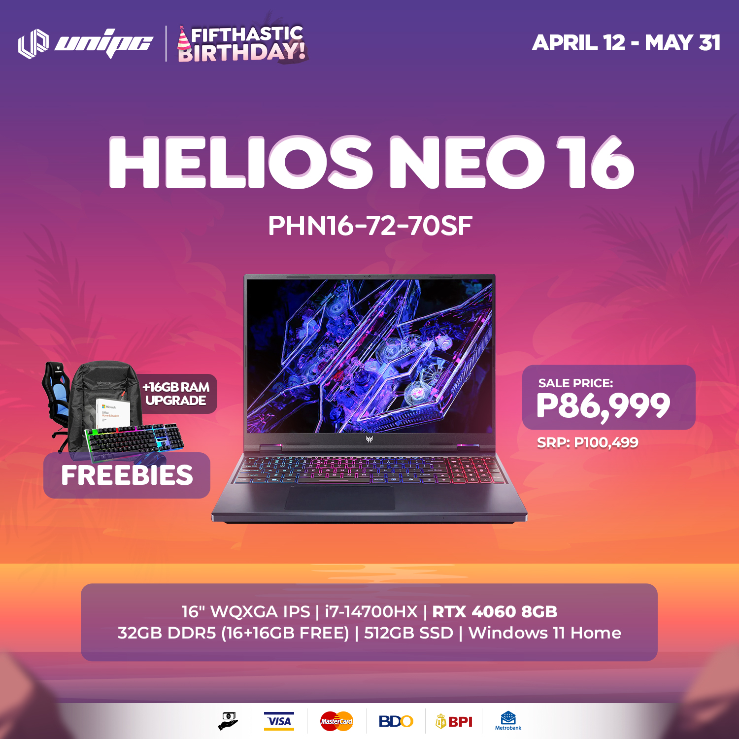 UniPC - Future-proof na laptop? No problem yan boss kay Helios Neo 16 ...