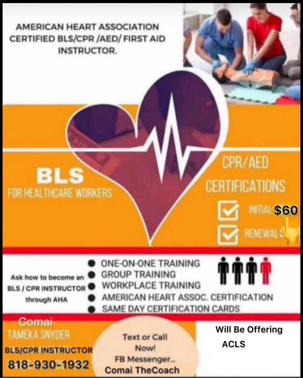 AHA ACLS, BLS, PALS, CPI, ENPC, TNCC certification and Recertification ...