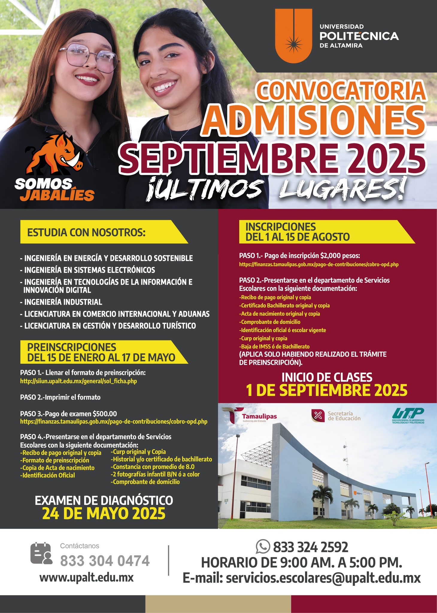 Universidad - Tenemos un lugar para ti. Anímate y forma parte de la ...