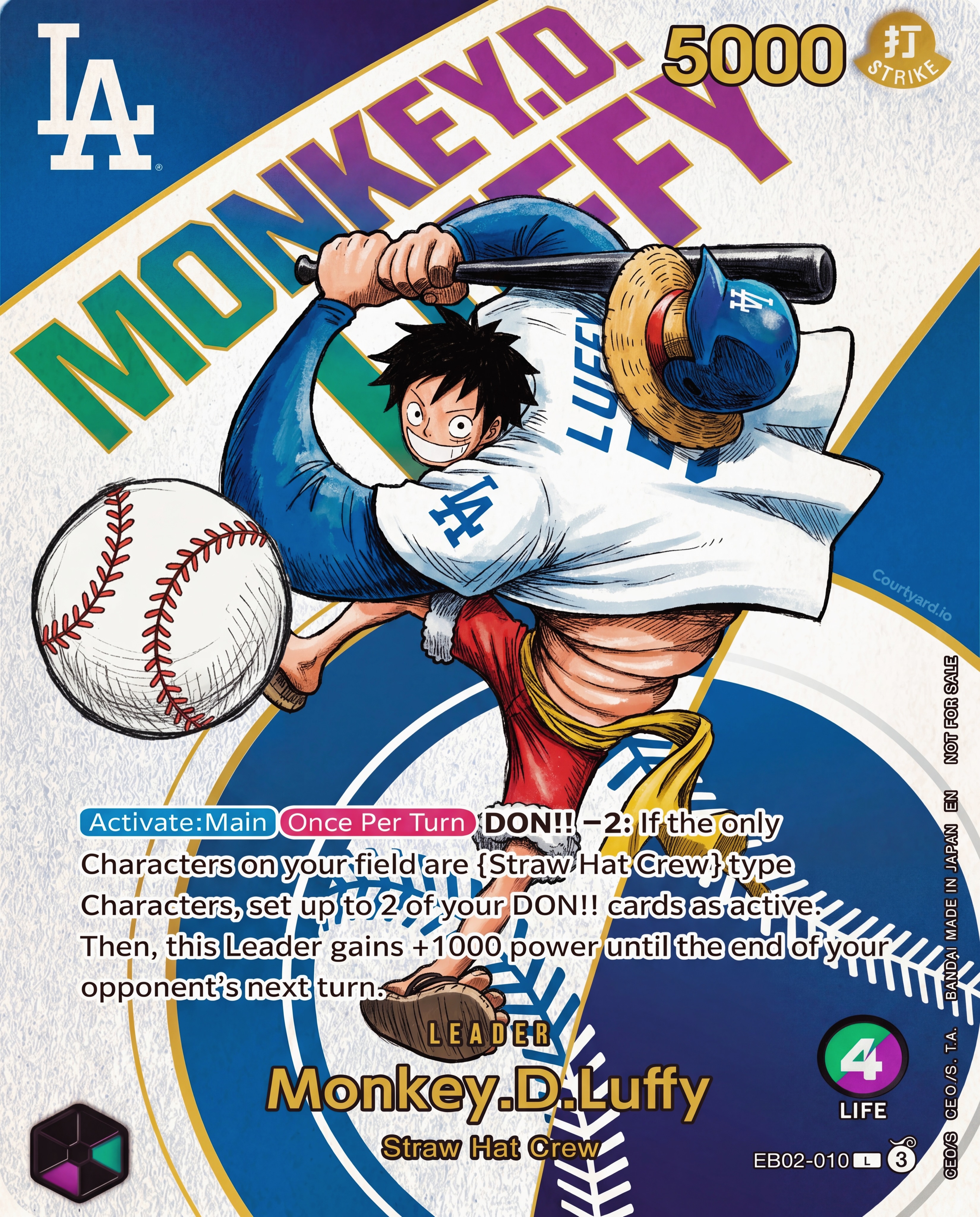 One Piece x Dodgers night is back on 7/2. Imagine we get a new