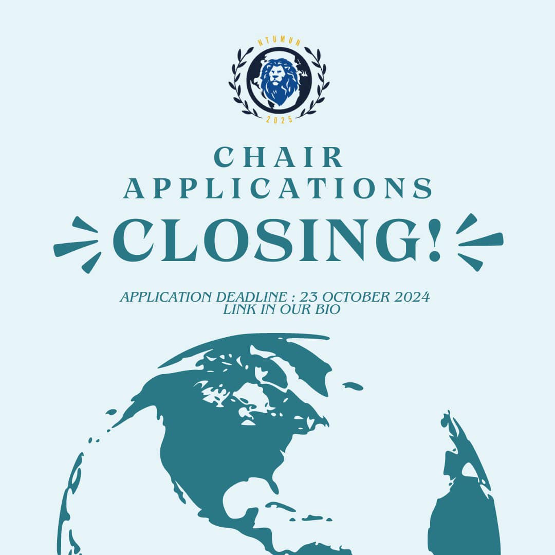 NTU - 🚨 Chair Applications Closing Soon! 🚨 ⏳ The final countdown has ...