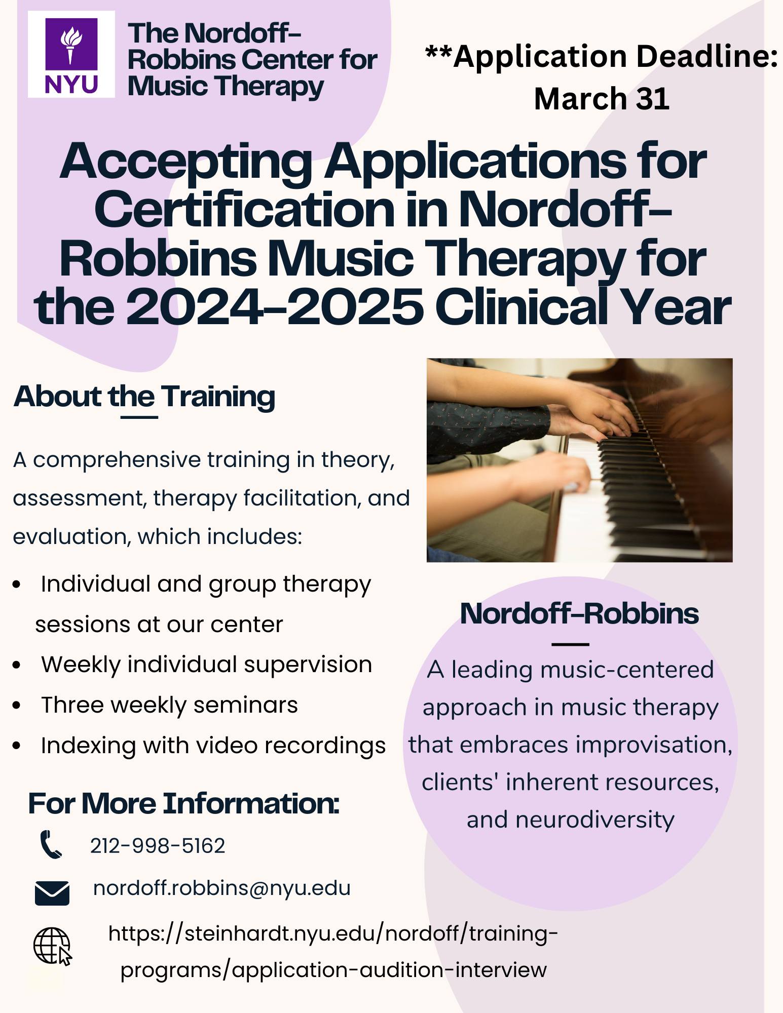 Nordoff-Robbins Center for Music Therapy | New York NY