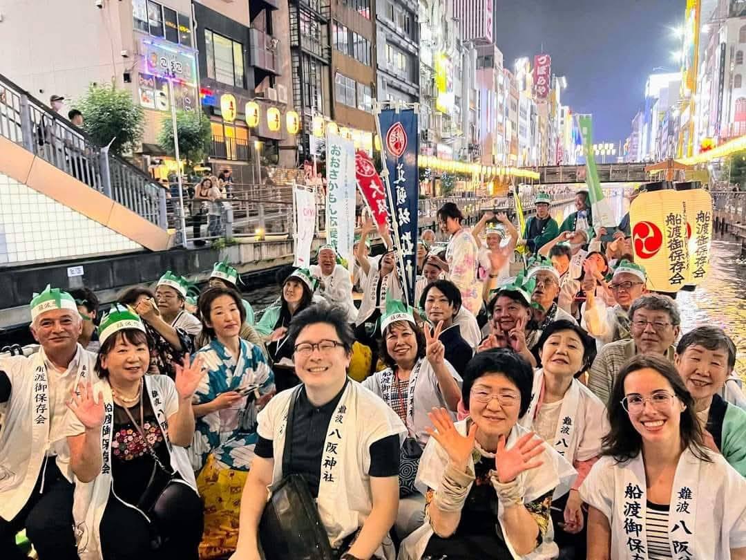 2025年7月13日日曜日「難波八坂神社 第23回道頓堀川船渡御」の「渡御