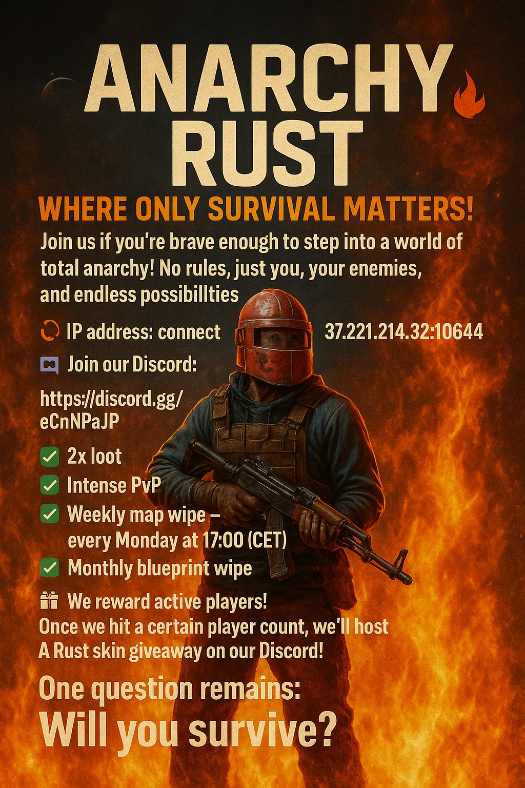 Rust Türkiye Official | 🎮 Anarchy Rust – Where Only Survival Matters ...