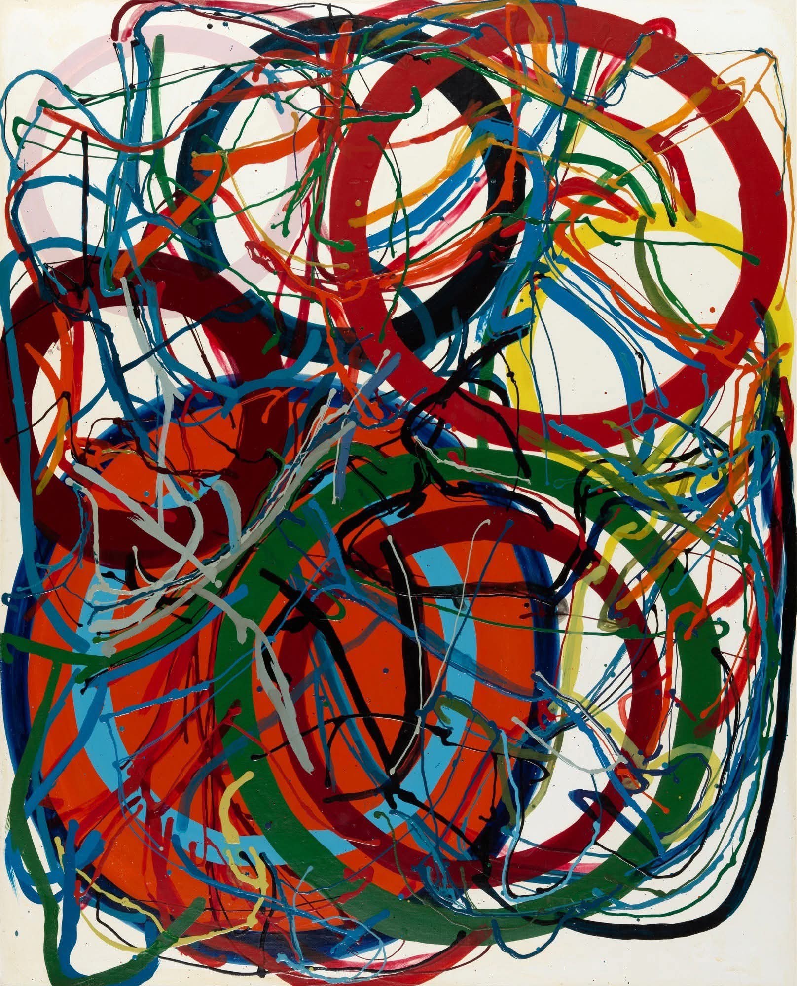 Atsuko Tanaka (Japanese, 1932-2005): Untitled, 1959. Vinyl paint