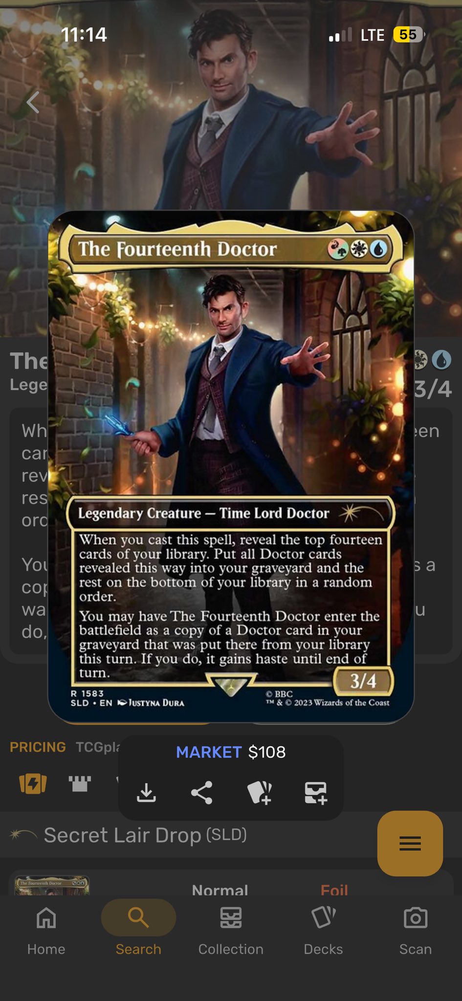 donna noble mtg card (Extended Art) [Doctor Who] Donna Noble (WHO) (973) /