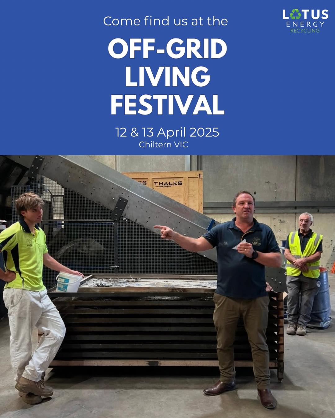 Image showcasing Lotus - Come visit us at the Off-Grid Festival and learn about ...