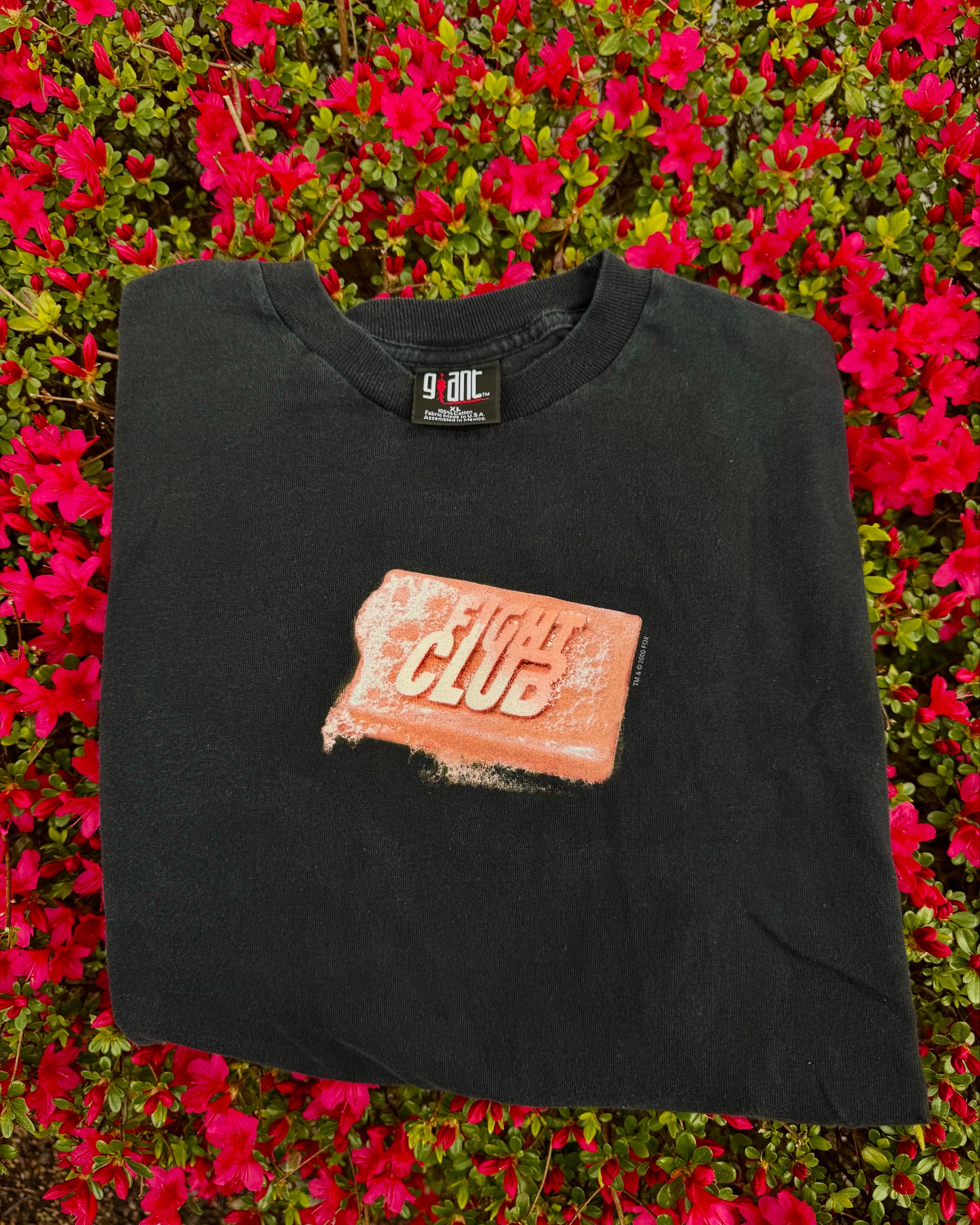 The first rule of Fight Club is… Size XL on Giant tag Shoutout