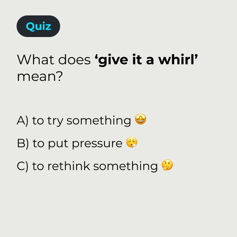 ABA - Can you guess the meaning of this idiom? 🤓 ⁠ Tell us with emojis ...