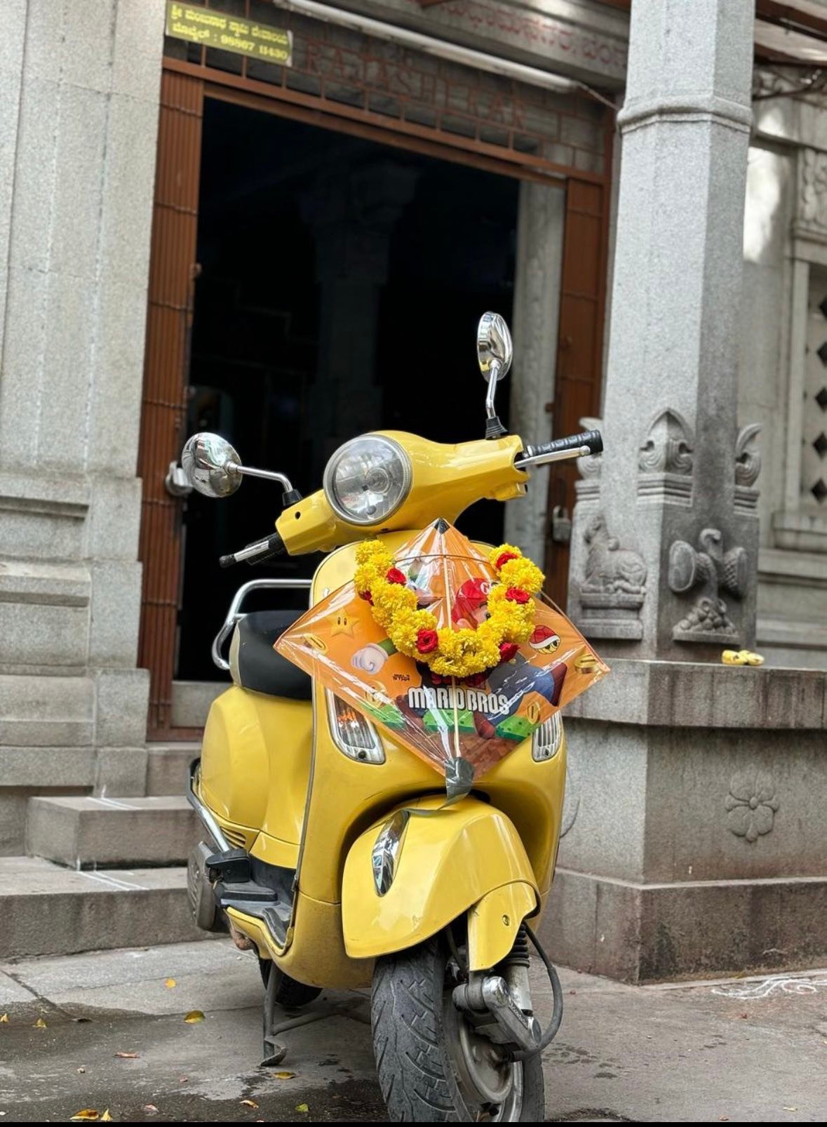 Yellow Vespa VX 125 scooty for sale in Bangalore