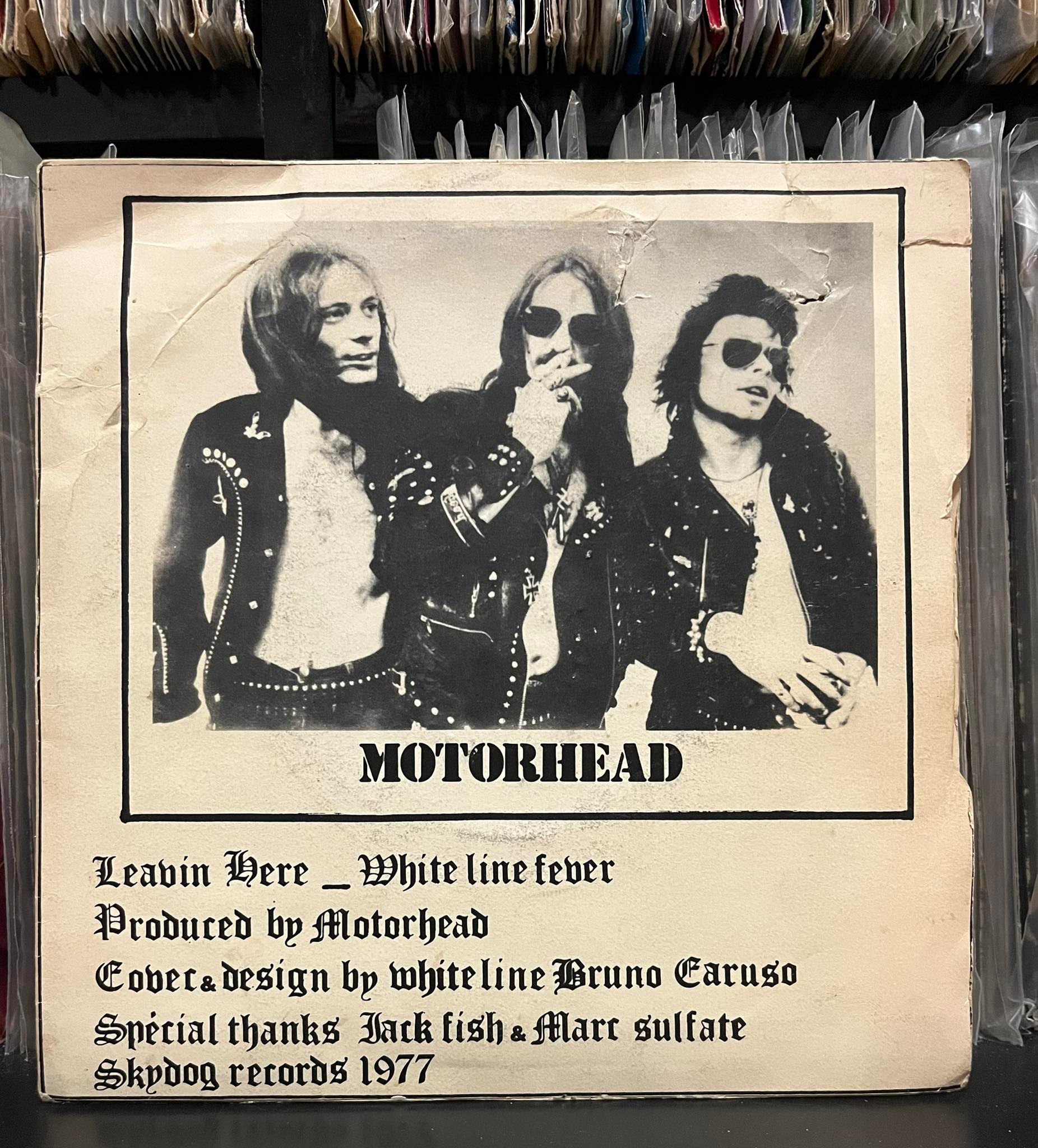 Motorhead-Leavin Here/White Line Fever, 1977, Skydog Records 