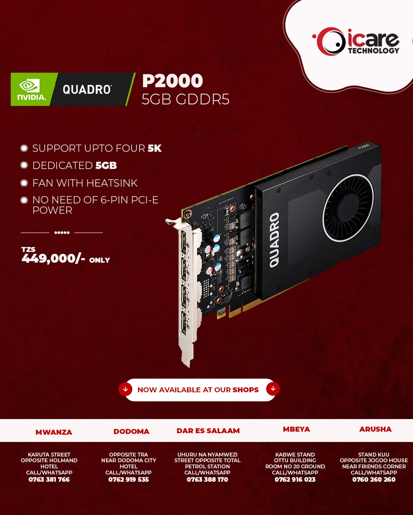Introducing the Nvidia Quadro P2000 Graphics Card! ? Elevate your 