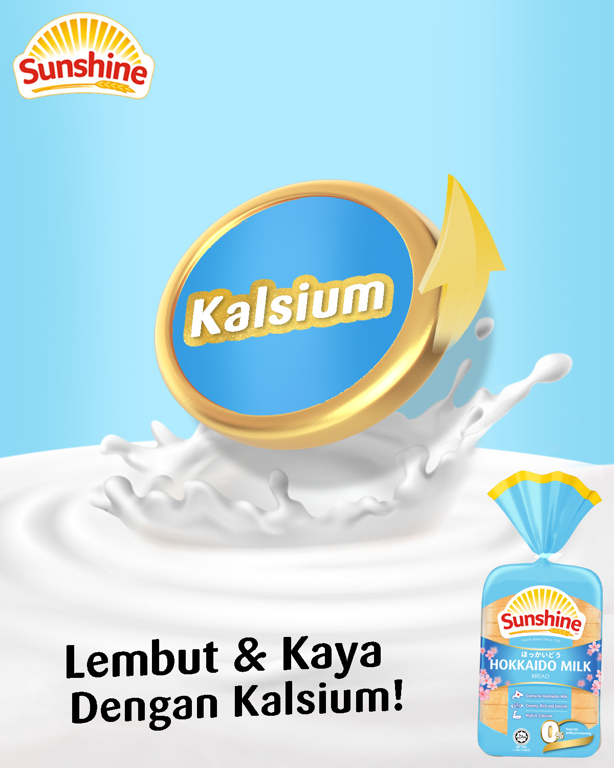 Sunshine - Nikmati kelembutan Roti Hokkaido Milk Sunshine yang enak dan ...