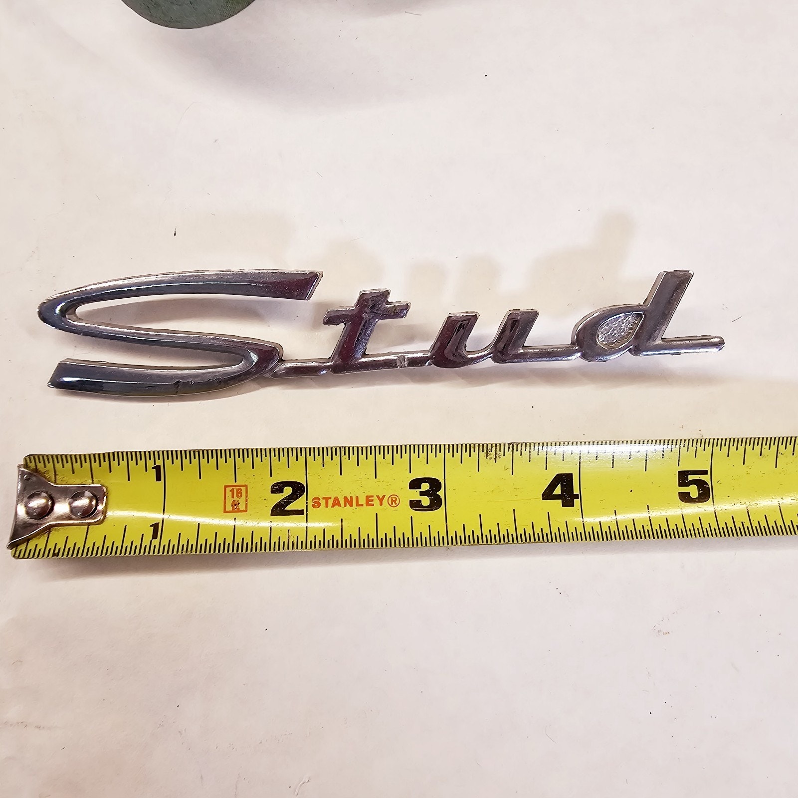 Vintage STUDEBAKER Car Emblem Script 1950'S STUD Ornament - Car Emblems ...