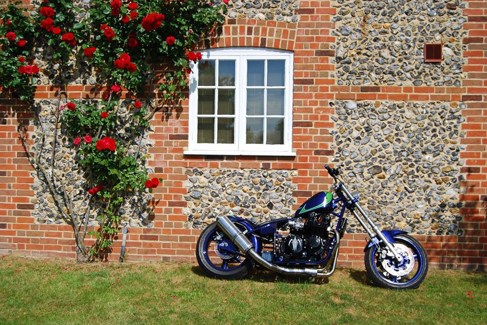 Mike National Chopper Club Northants Rep. Yamaha XS11 with 2001