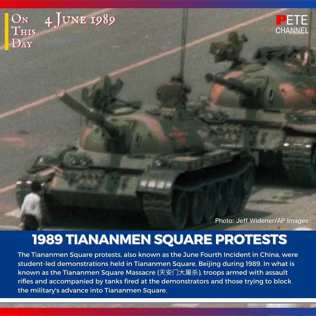 PETE P - #OnThisDay 4 June 1989 Tiananmen Square Protests... | Facebook