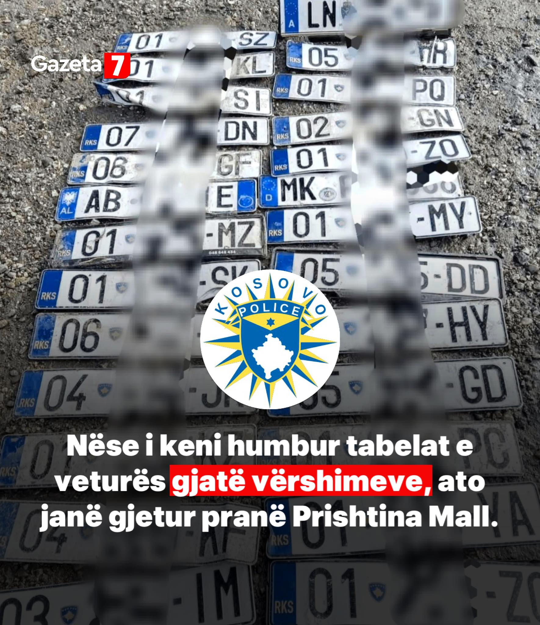 Gazeta Shtatë - 🚨Nëse keni humbur tabelat e veturës gjatë... | Facebook