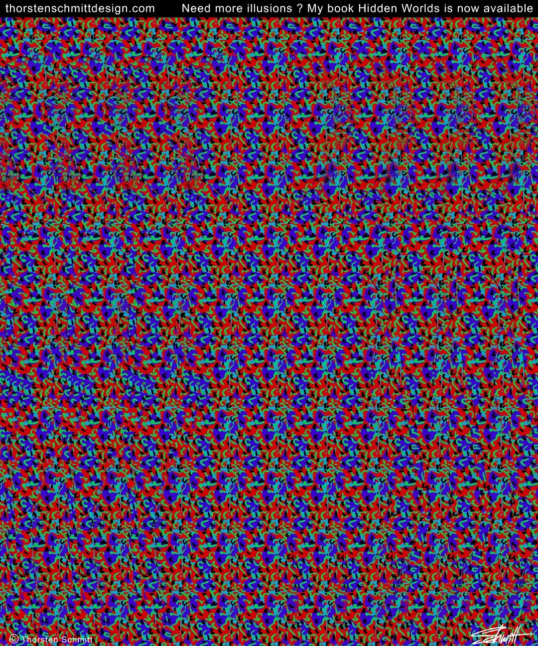 Thorsten - It's an autostereogram illusion. What's hidden ? # ...