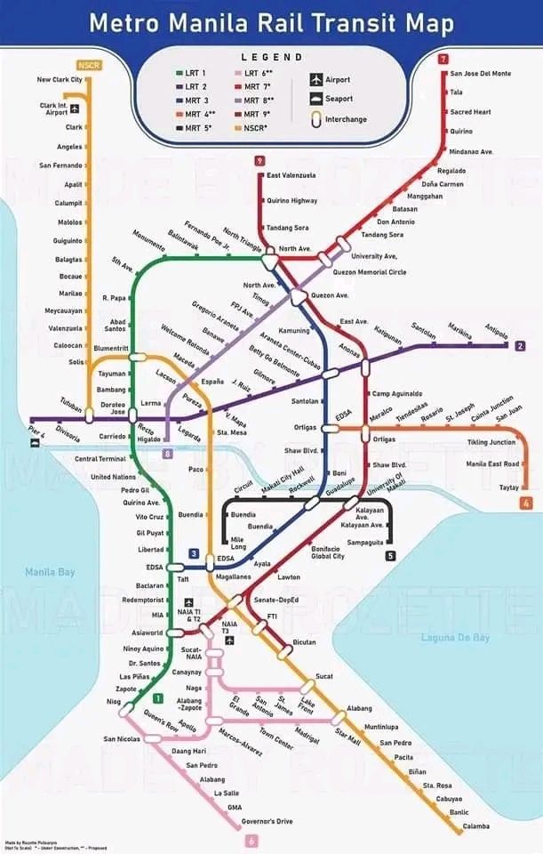 Discover - The Future of Metro Manila Rail Transit Map 🇵🇭 🚄LRT 1 ...