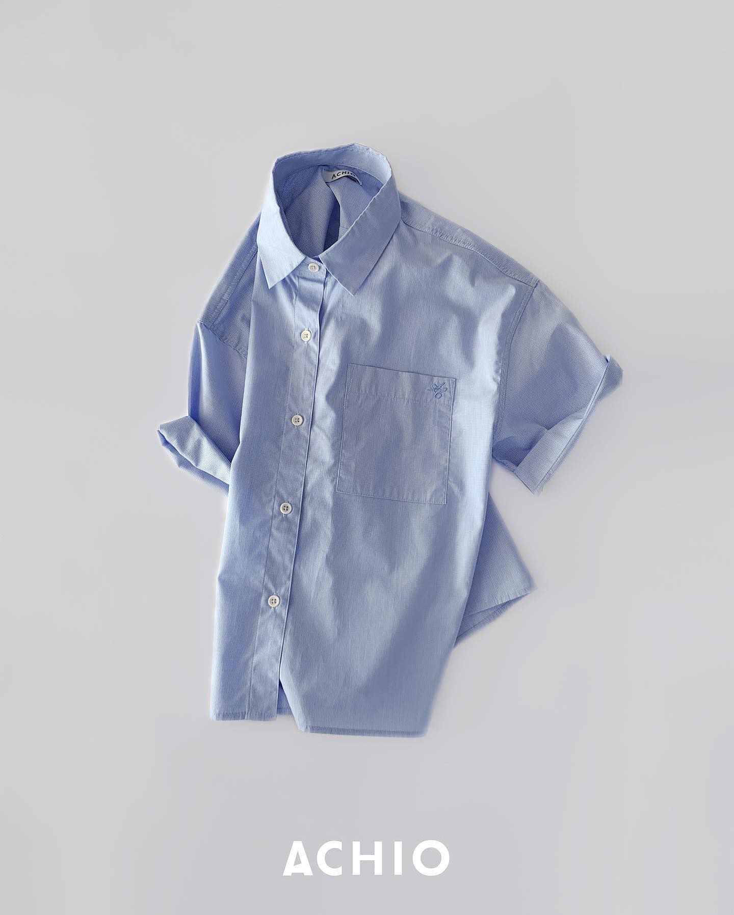 ACHIO 아치오 - New, SHORT SLEEVE SHIRT 아치오의 새로운 숏 슬리브 셔츠입니다....
