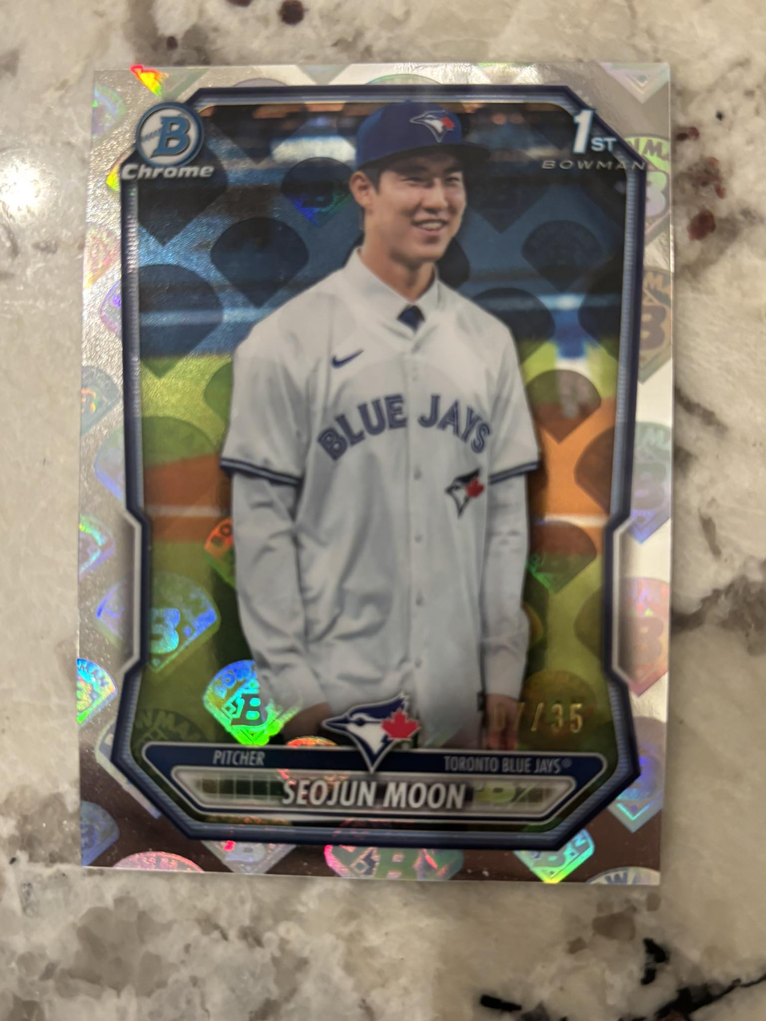 2026 Bowman Wyatt Sanford yellow border card for trade