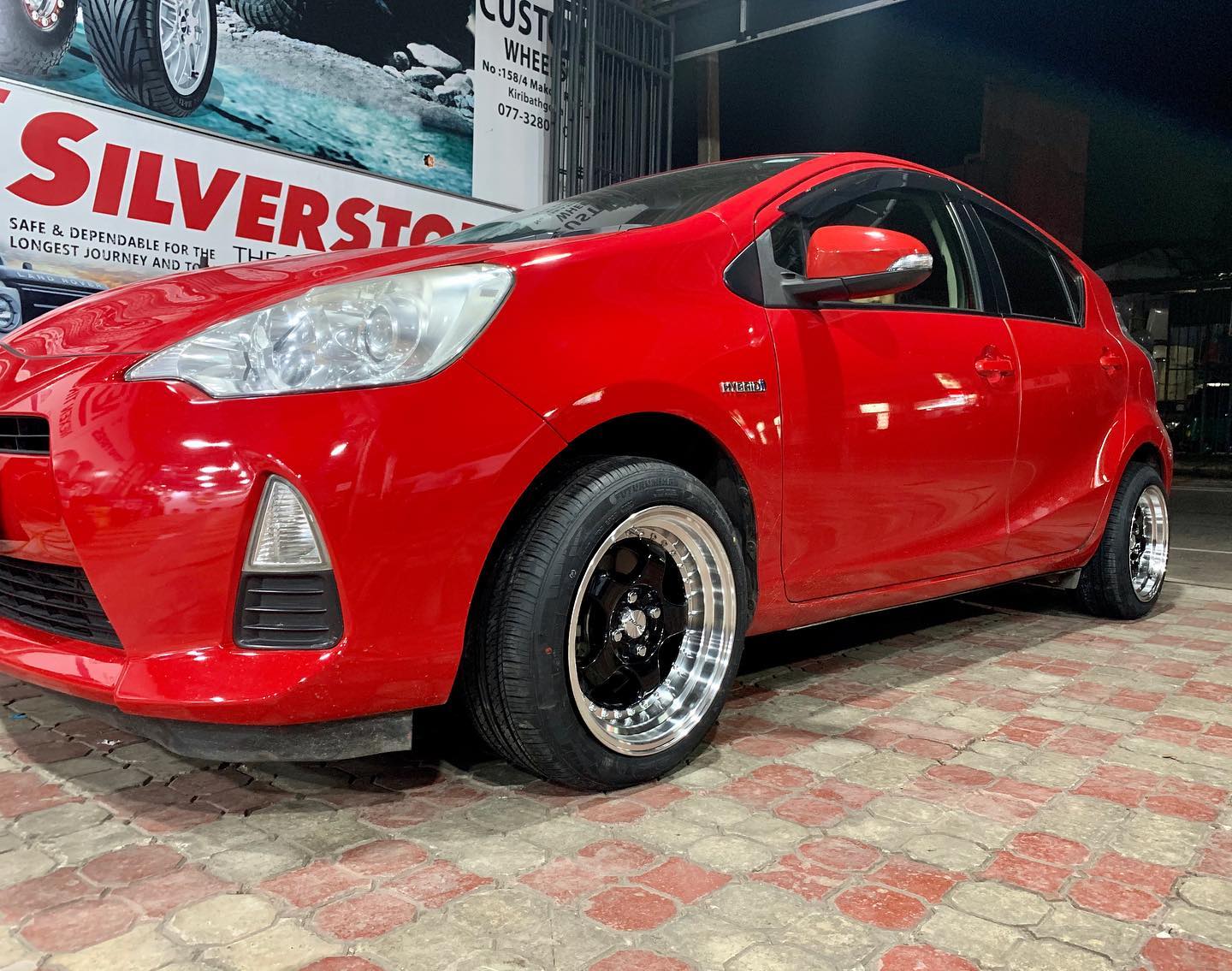Custom Wheels - Toyota Aqua fitted with 15” Alloywheels