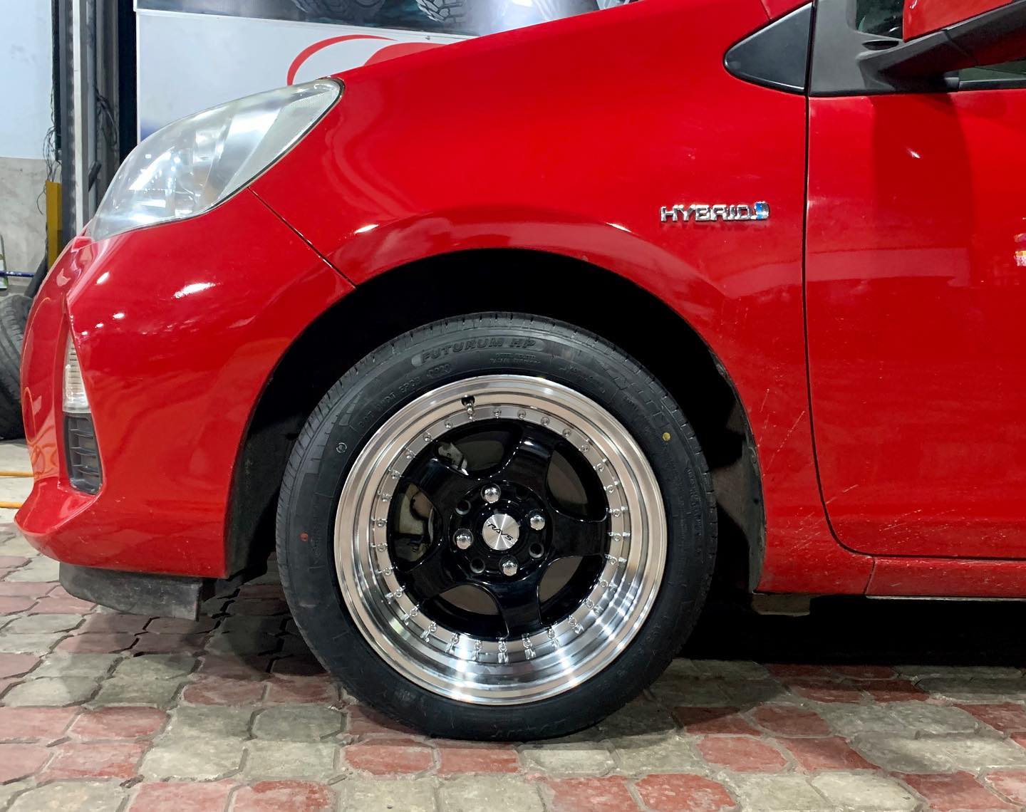 Custom Wheels - Toyota Aqua fitted with 15” Alloywheels