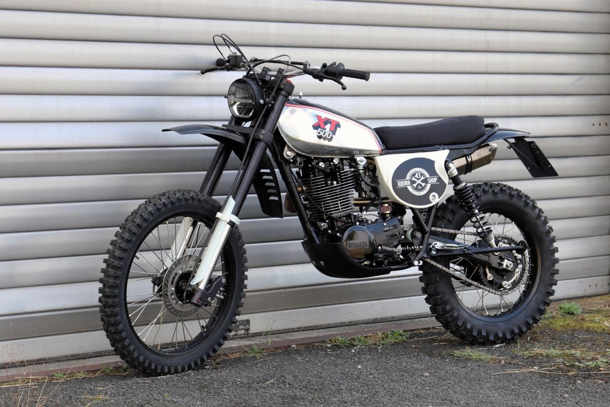 Hardy” Scrambler: 2003 Yamaha SR150 from @yourlordchrissy of