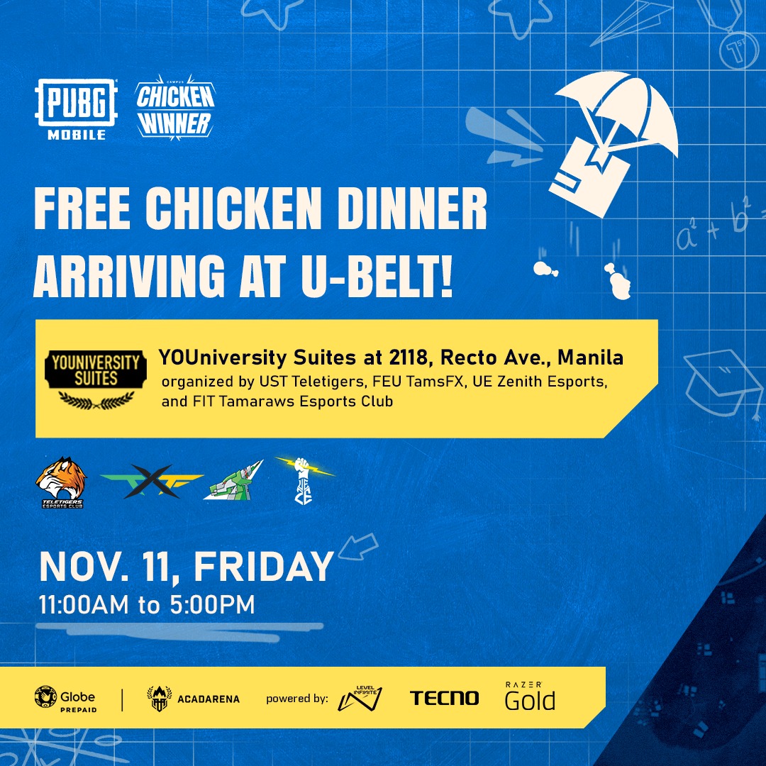 PUBG - Tawagin na ang barkada sa U-belt! #AAChickenWinner 🐔 Sugod na ...