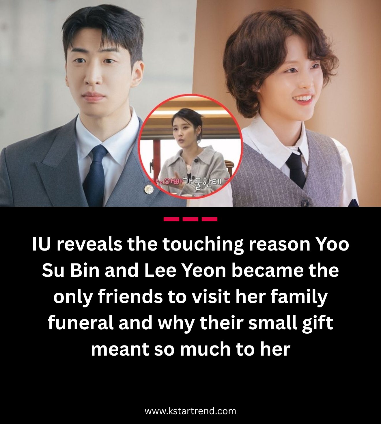 IU opened up about a meaningful personal moment involving her 