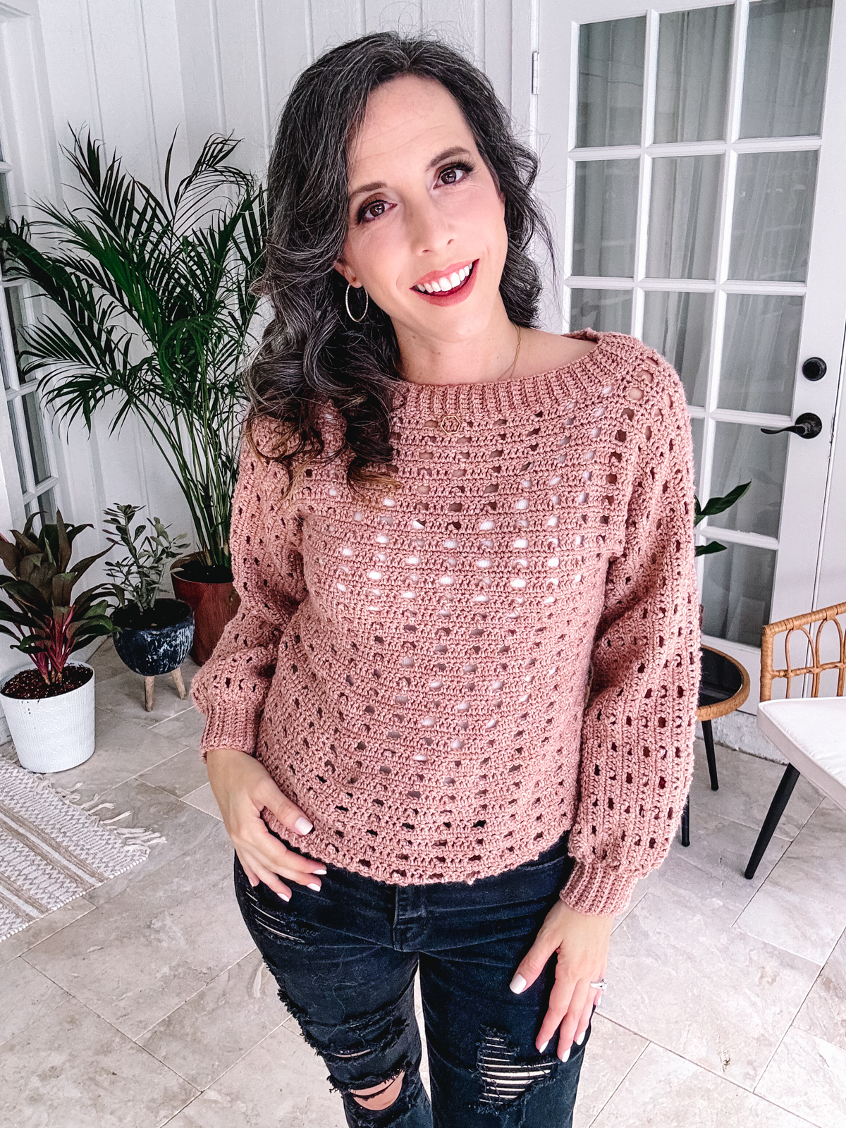 ?✨ Stay cozy and stylish with the Pine Crochet Sweater Pattern 