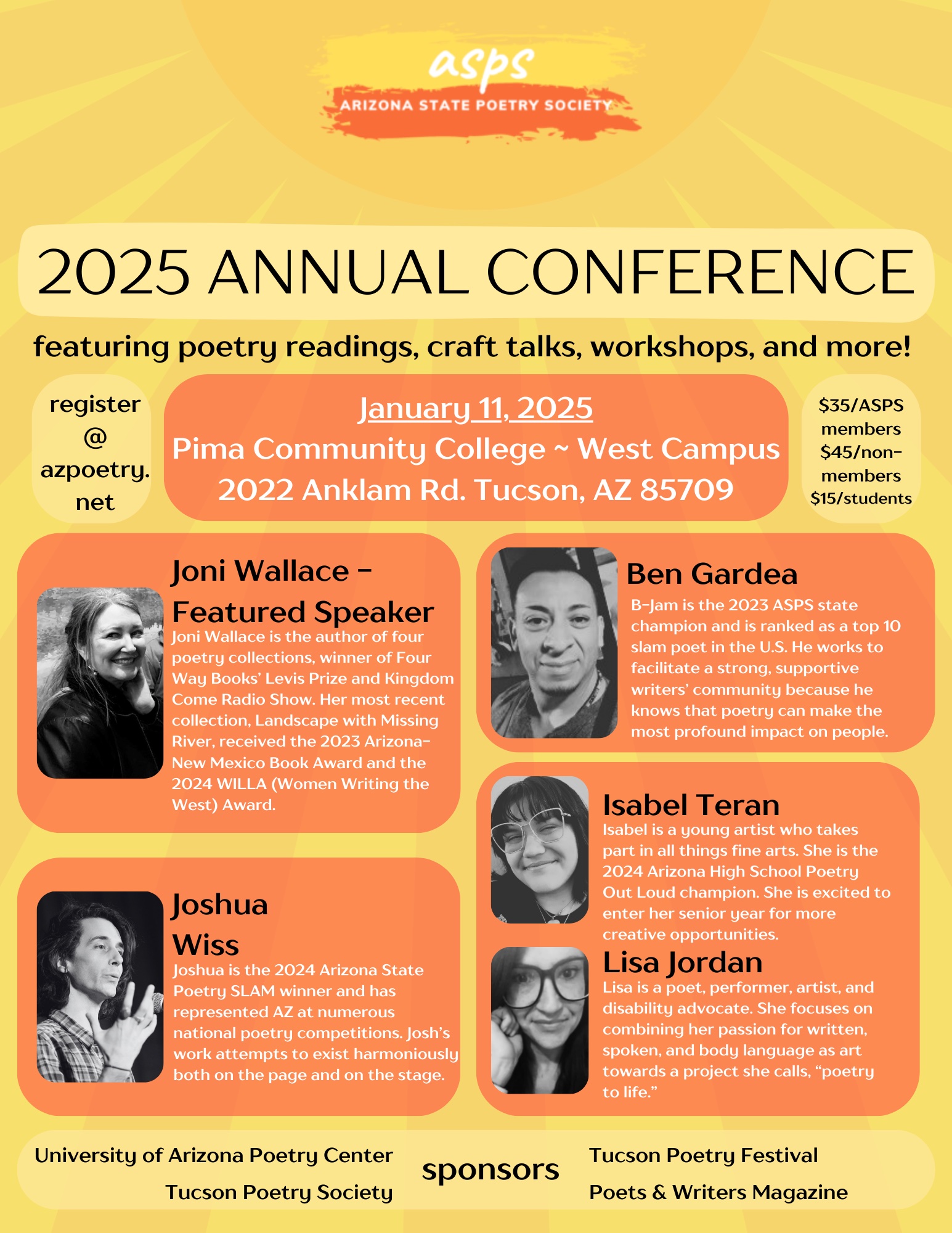 Arizona State Poetry Society | Tucson AZ