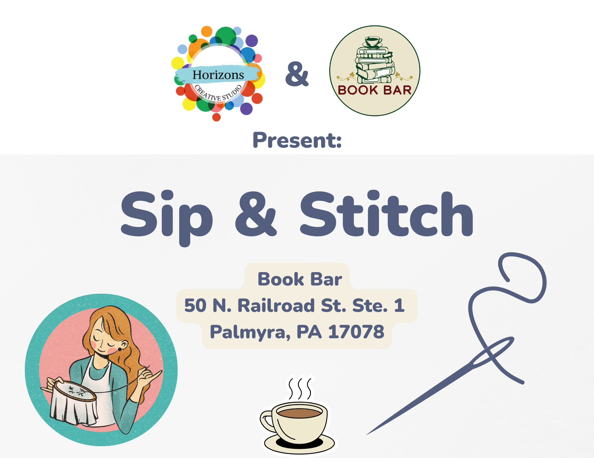 Sip & Stitch W/ Horizons Creative Studio