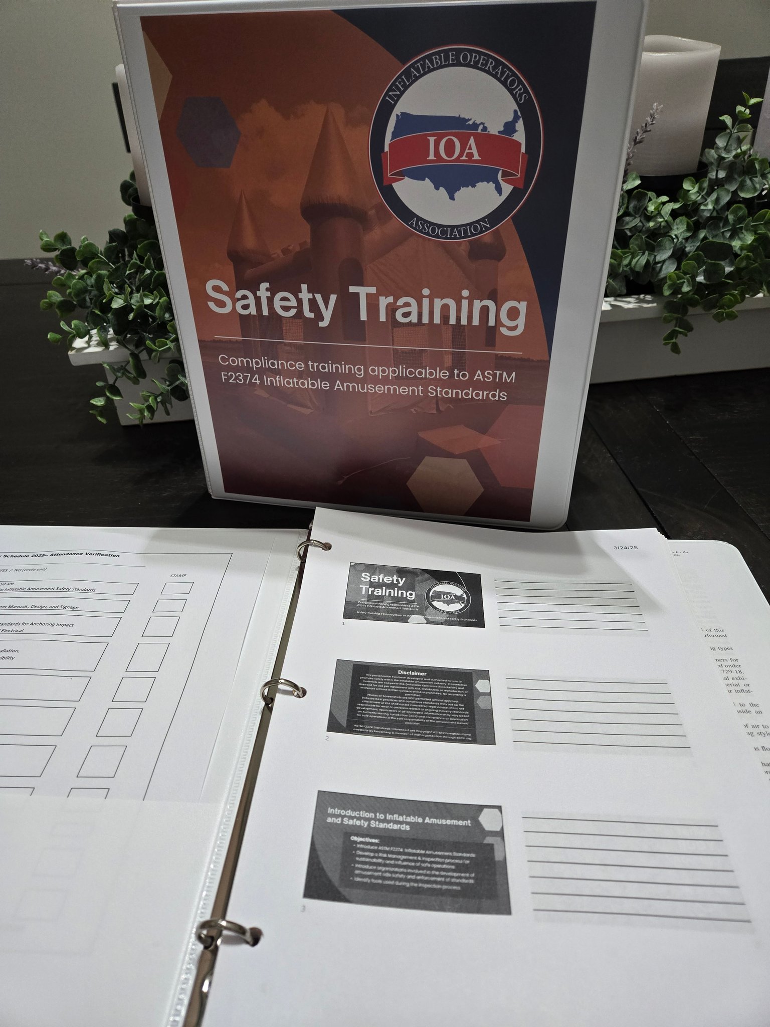 Inflatable - Let's talk safety!! IOA safety training is based on the ...