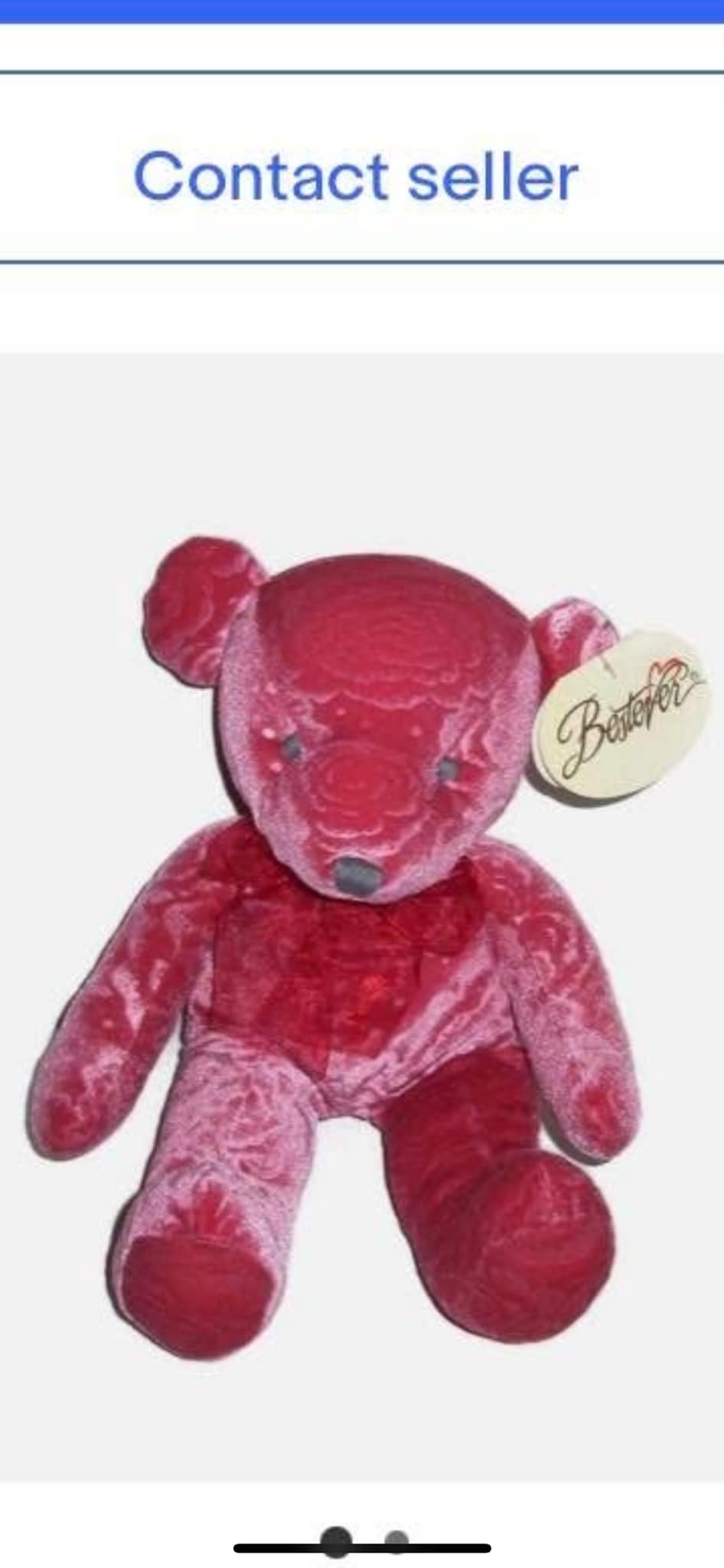 Manufacturer of pink teddy bear from 1999?
