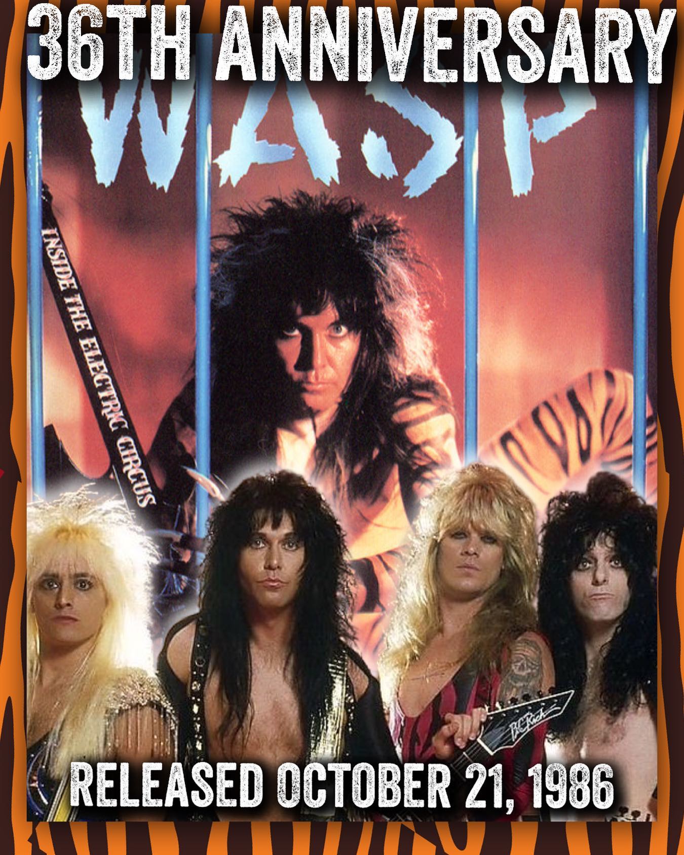 W.A.S.P. releases Inside the Electric Circus 36 years ago