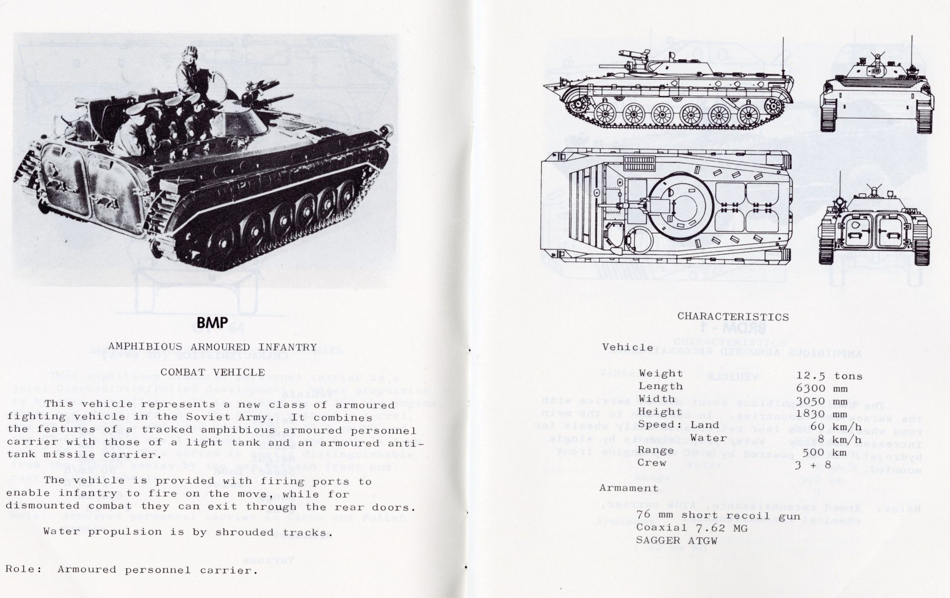 It was the BMP amphibious... - Military Intelligence Museum