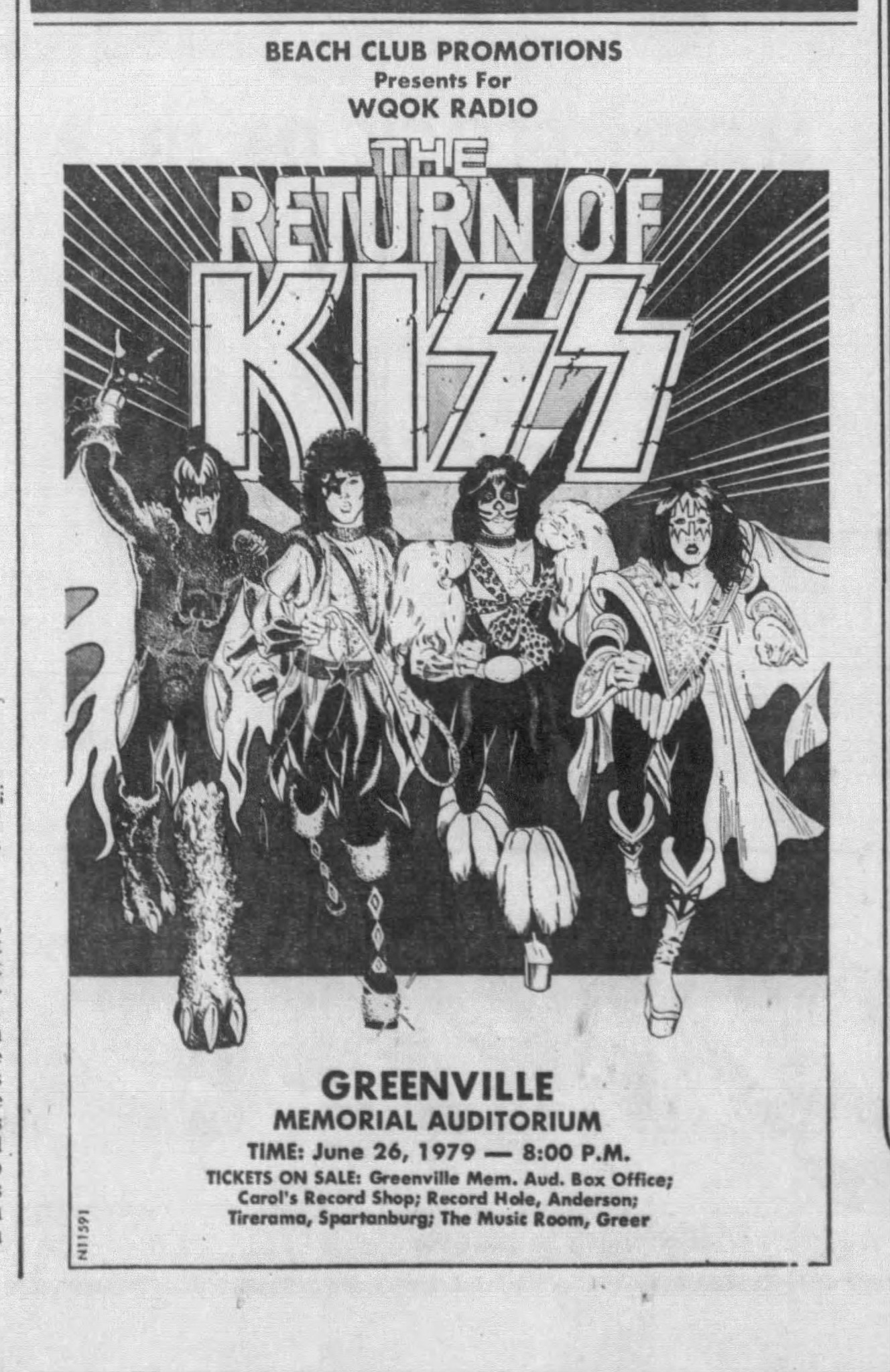 Dynasty tour at Greenville Memorial Auditorium in 1979