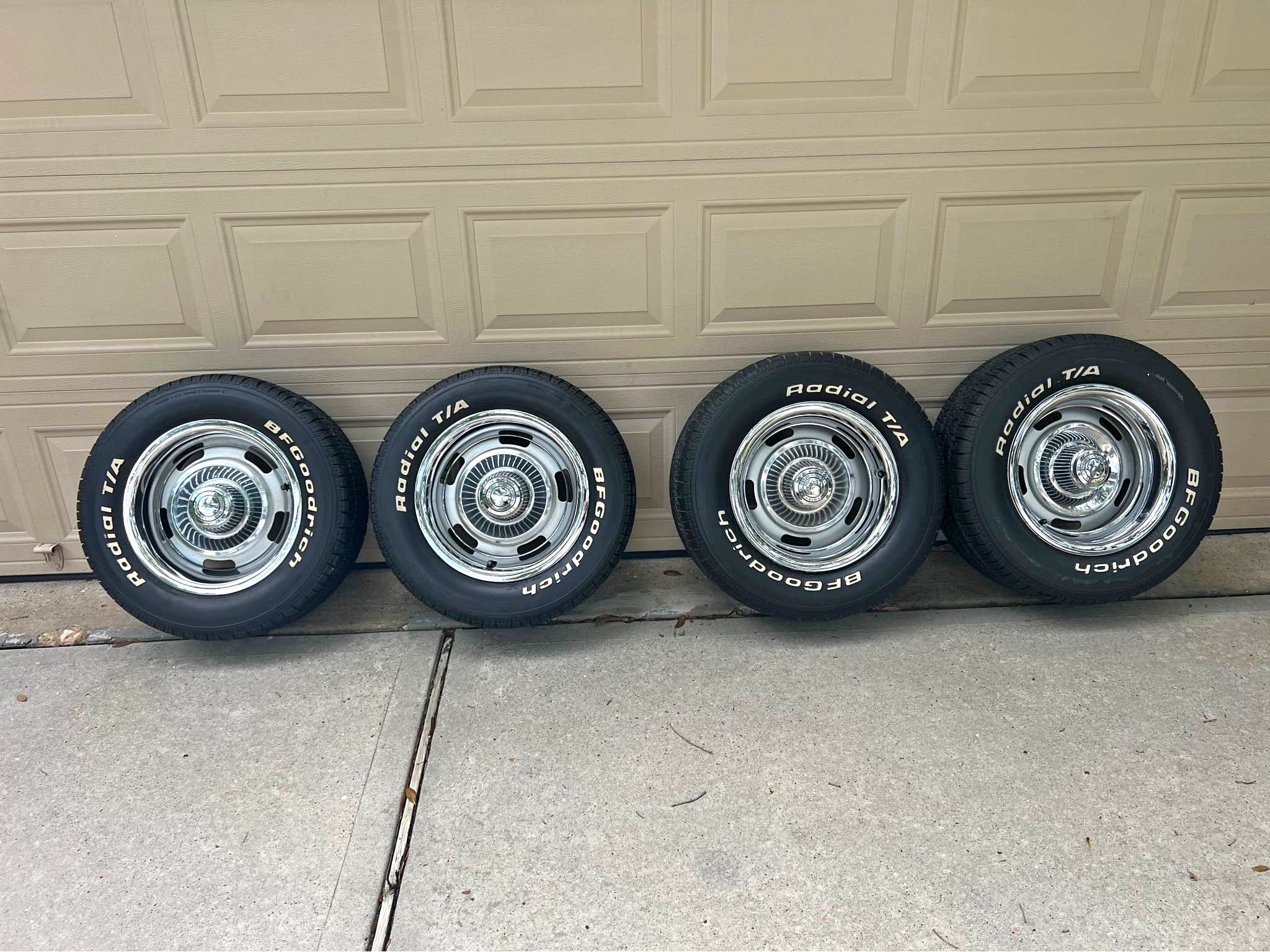 Rally Rims and Goodyear tires. 255x60xR15 rear 235/60/R15 front. 5x120 ...