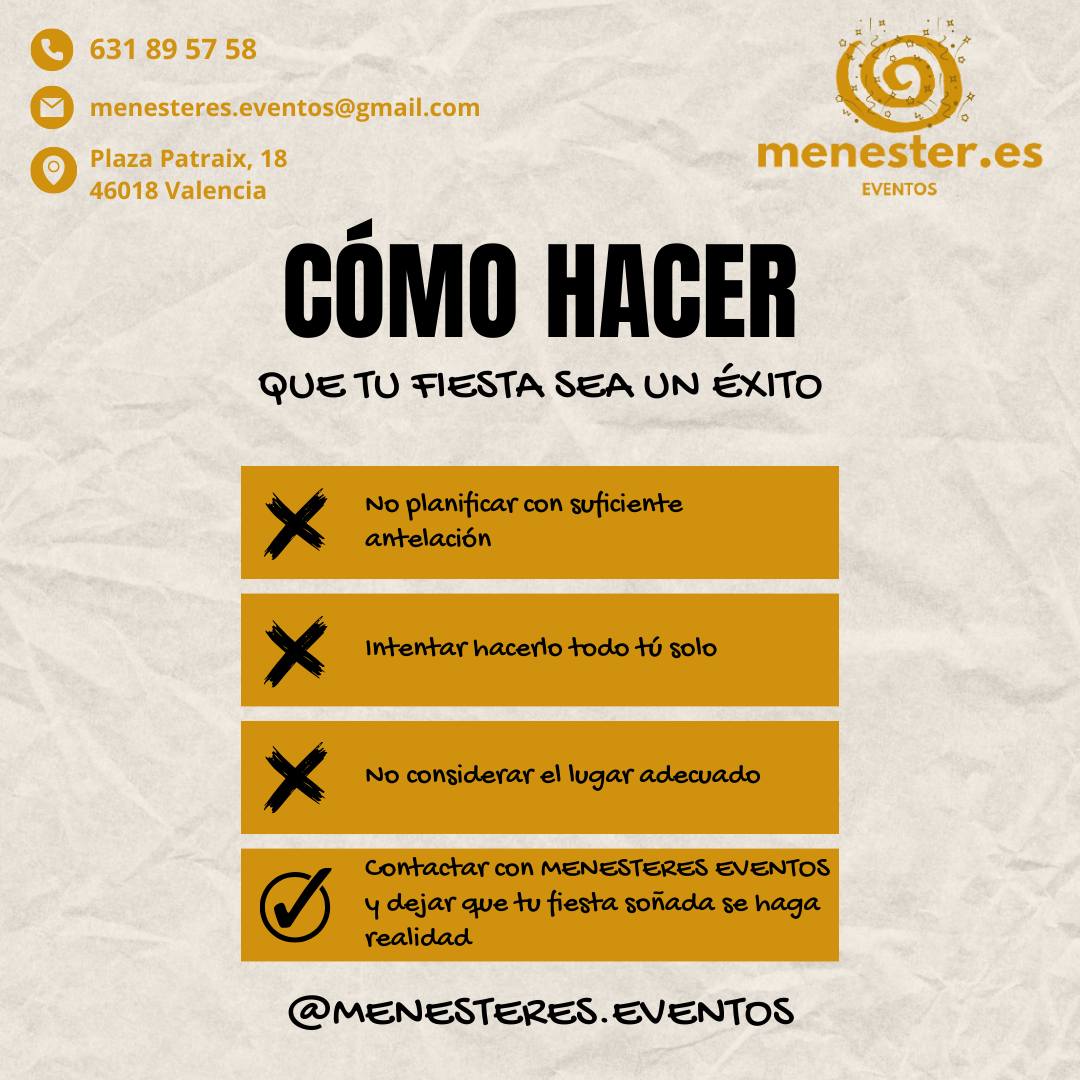 Menester.es - ¡Asegura el éxito de tu fiesta evitando estos errores ...