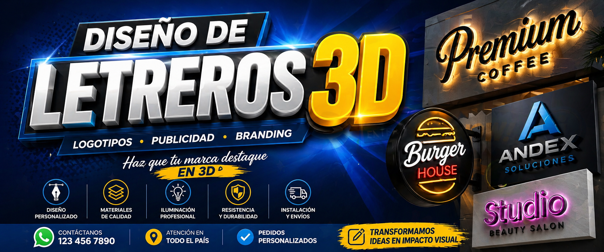 Diseño de Letreros 3D