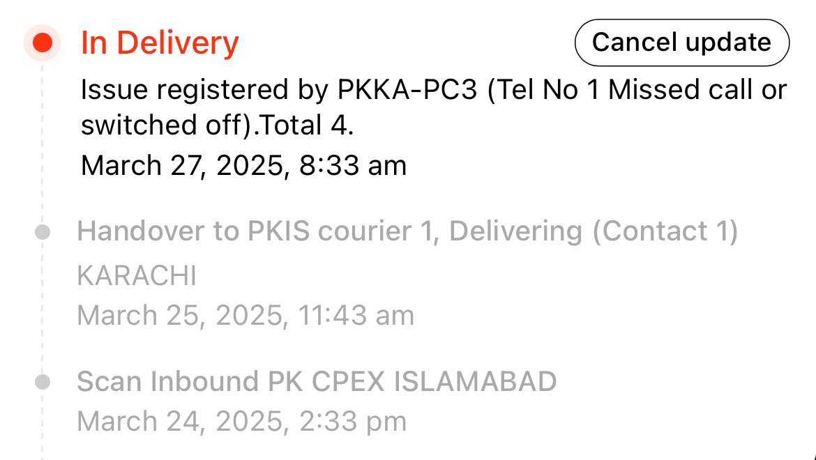 Voice Of Customer | My temu parcel is stuck here though the rider never ...