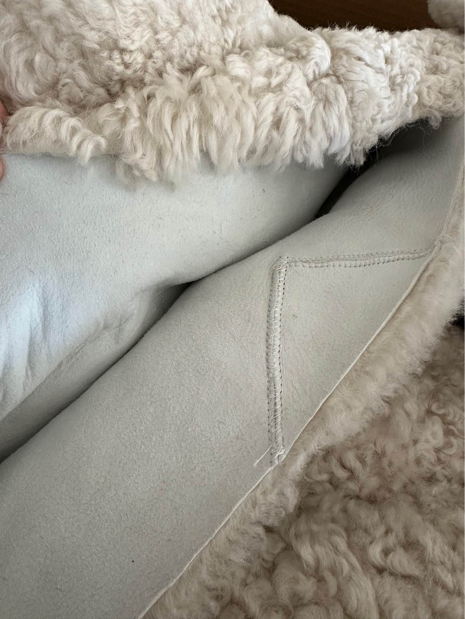 Genuine Sheepskin shearling rug 7 feet x 17 feet material - $600 ...