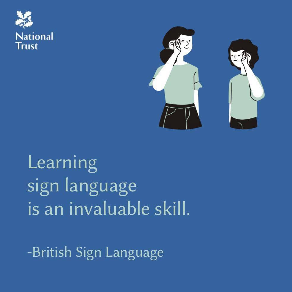 It’s British Sign Language... - Melford Hall - National Trust | Facebook