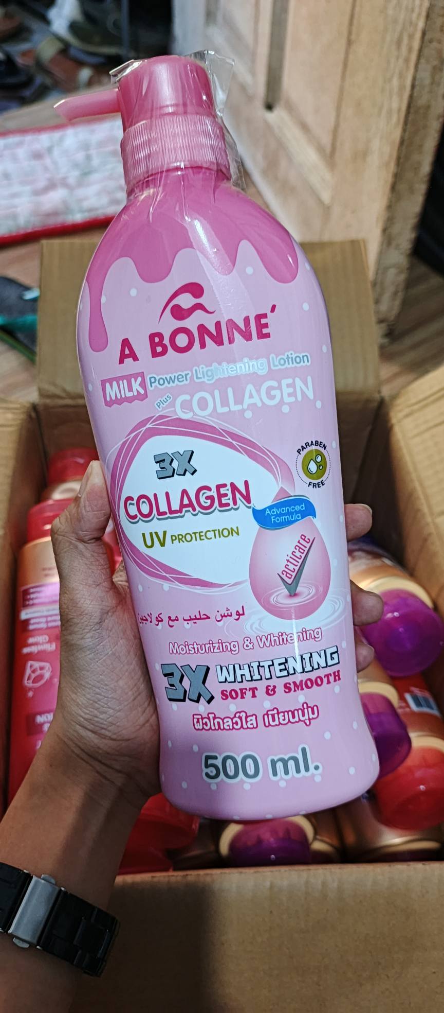 a bonne lotion with glutathione ABONNE TOMATO MILK 500ML – Thai House Cosmetics A BONNE PERFUME WHITENING LOTION