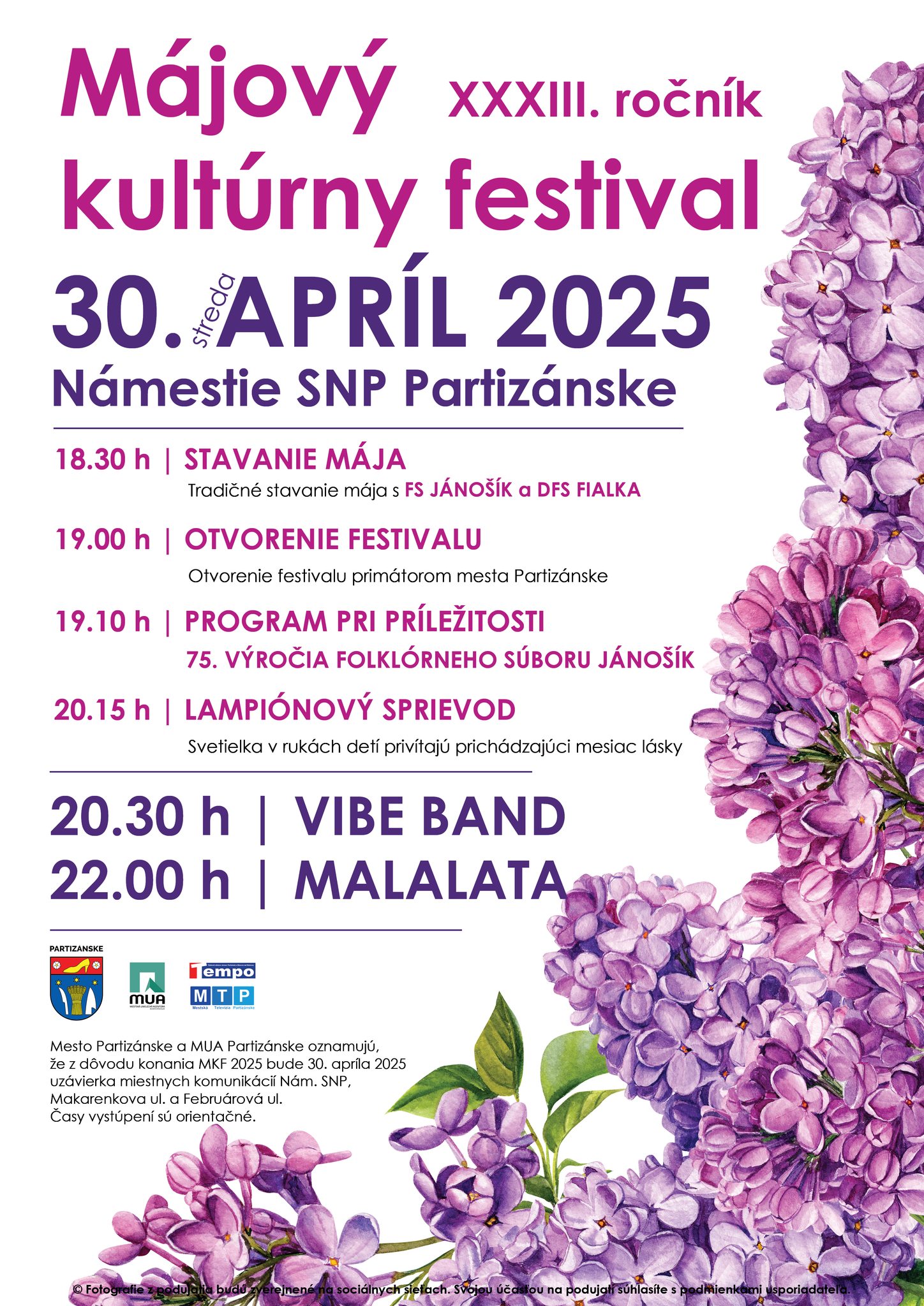 🌼🎶 Májový kultúrny... - Mestská umelecká agentúra Partizánske | Facebook
