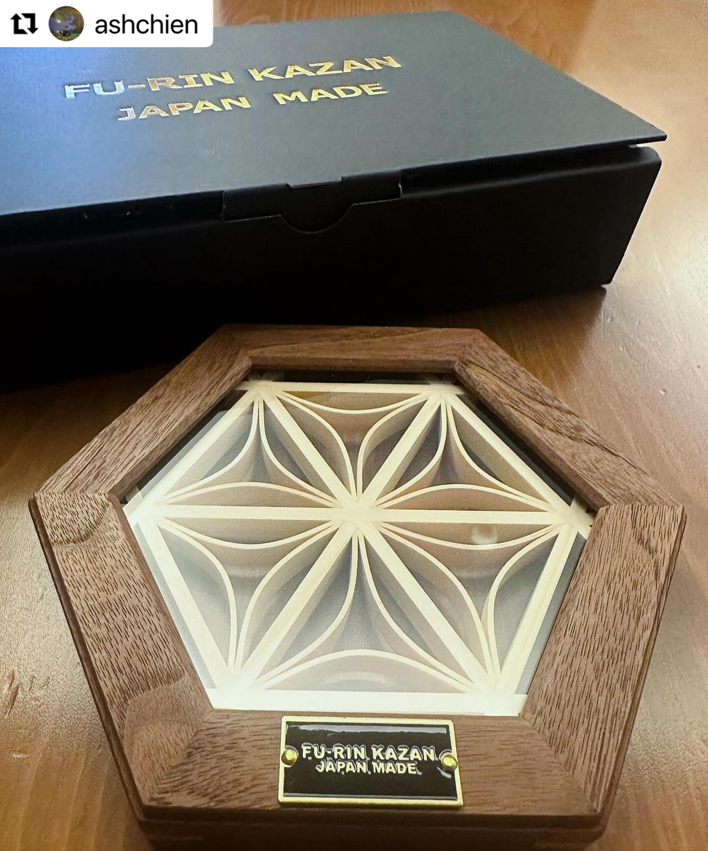 FU-RIN KAZAN ヘキサコースター新七宝ウォルナット