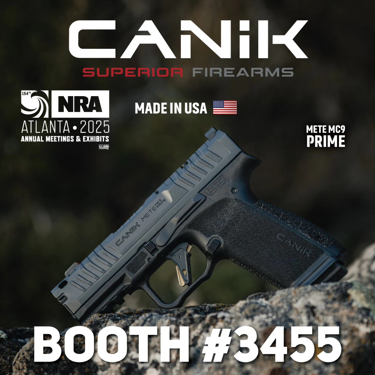 Canik - We will be throwing down in booth 3455 with the all new 
