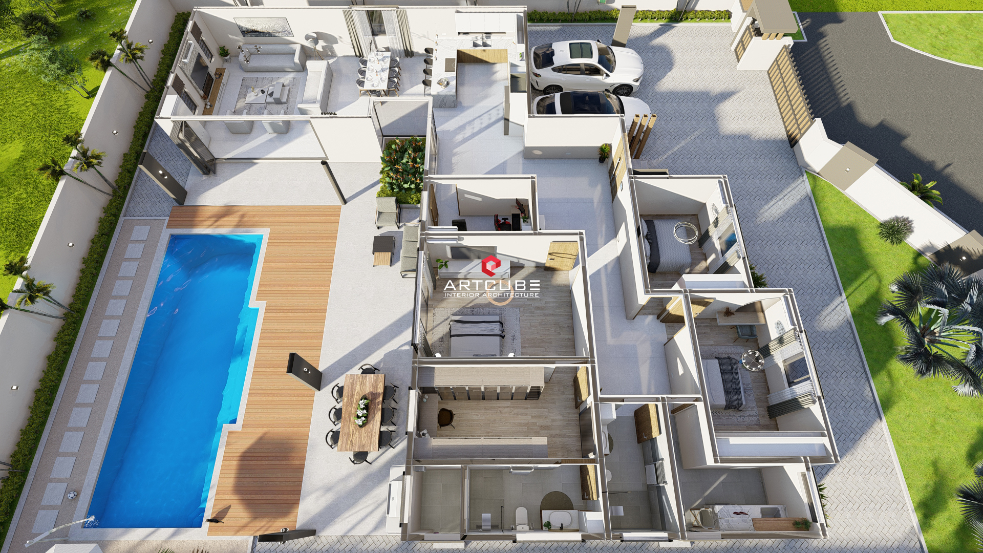 Artcube - Presentation board for client (1076sq.ft) 🏠 Modern ...